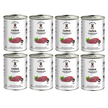 KUCHNIA SZEFA MOKRA KARMA DLA PSA MONOPROTEINOWA SARNA 8x400g