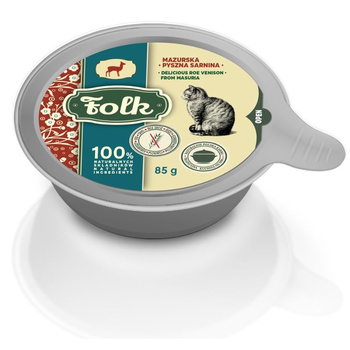 KARMA MOKRA DLA KOTA FOLK MAZURSKA PYSZNA SARNINA SZALKA 85g