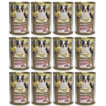 STUZZY MONOPROTEIN MOKRA KARMA DLA PSA WIEPRZOWINA 12x400g