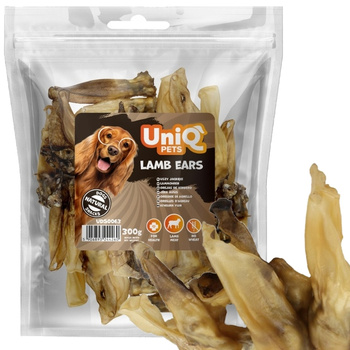 UNIQ PETS USZY JAGNIĘCE GRYZAK PRZYSMAK SMAKOŁYK DLA PSA 300g