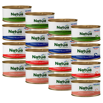 KARMA MOKRA W PUSZCE DLA KOTA NATURALNA NATUA MIX SMAKÓW 16x85g