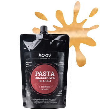 ROGY PASTA ORZECHOWA Z ŻURAWINĄ PRZYSMAK DLA PSA 300g