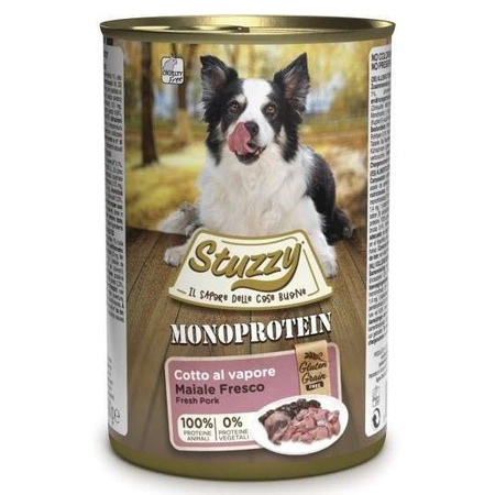 STUZZY MONOPROTEIN MOKRA KARMA DLA PSA WIEPRZOWINA 6x400g