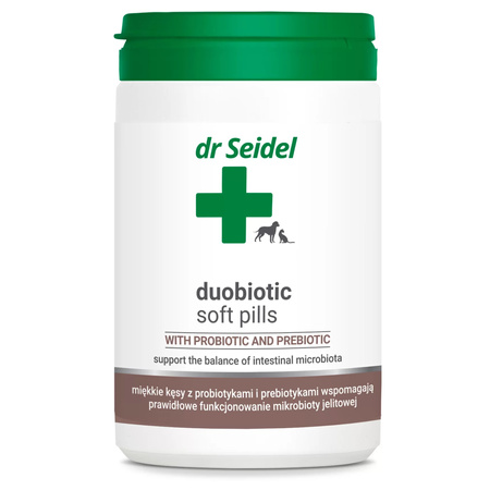 Dr SEIDEL DUOBIOTIC SOFT PILLS PREBIOTYKI PROBIOTYKI DLA PSA KOTA 225g