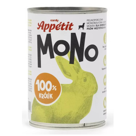 COMFY APPETIT MONO MONOPROTEINOWA KARMA DLA PSA KRÓLIK 400g