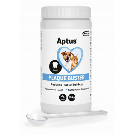 APTUS PLAQUE BUSTER WSPOMAGA ZDROWIE JAMY USTNEJ PSÓW I KOTÓW 200g