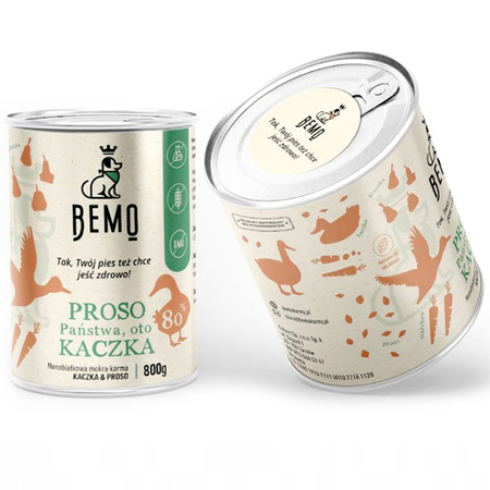 BEMO PROSO PAŃSTWA, OTO KACZKA! KARMA MOKRA DLA PSA 800g