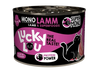 LUCKY LOU SUPERMONO MONOBIAŁKOWA MOKRA KARMA DLA KOTA JAGNIĘCINA 200g
