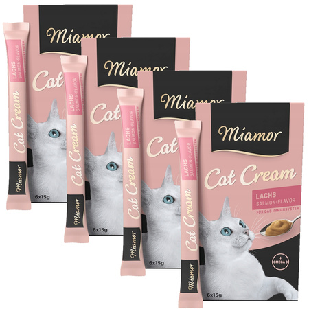 MIAMOR ZESTAW PRZYSMAK PASTA DLA KOTA ŁOSOŚ 4x (6x15g)