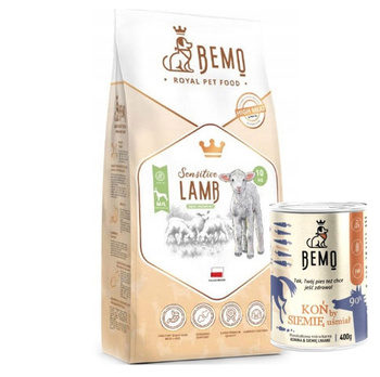 BEMO SENSITIVE LAMB KARMA DLA PSA ŚREDNIE I DUŻE RASY JAGNIĘCINA 10kg + PUSZKA GRATIS