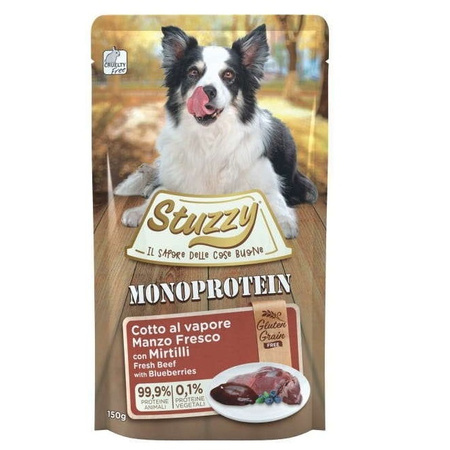 STUZZY MONOPROTEIN MOKRA KARMA DLA PSA MIX SMAKÓW 8x150g