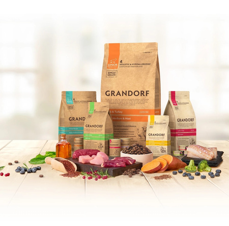 GRANDORF LAMB TURKEY JUNIOR JAGNIĘCINA INDYK KARMA DLA SZCZENIĄT ŚREDNIE DUŻE RASY 3kg