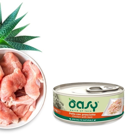 OASY NATURAL RANGE ADULT MOKRA KARMA DLA PSA KURCZAK SZYNKA 150g