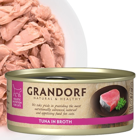 GRANDORF FILET Z TUŃCZYKA MOKRA KARMA DLA KOTA ALERGIE POKARMOWE 6x70g