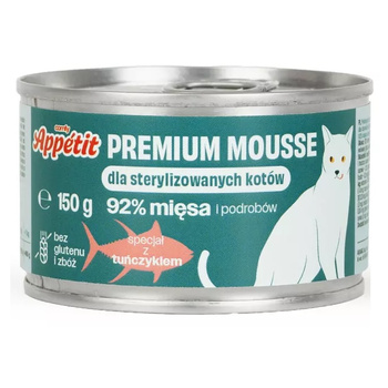 COMFY APPETIT PREMIUM MOUSSE STERILIZED MOKRA KARMA DLA KOTA PO STERYLIZACJI TUŃCZYK 150g