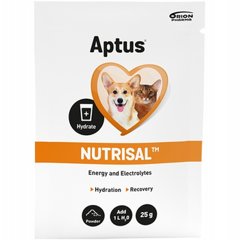 APTUS NUTRISAL NA BIEGUNKĘ ODWODNIENIE DLA PSA I KOTA 7x25g saszetka