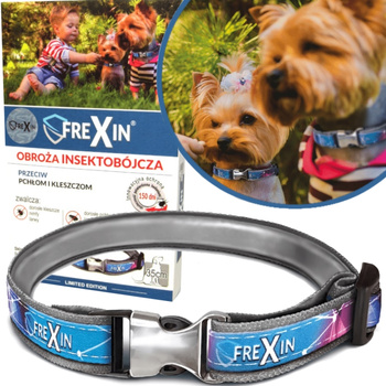FREXIN OBROŻA NA PCHŁY I KLESZCZE DLA PSA PSÓW MAŁE RASY REGULOWANA 35cm
