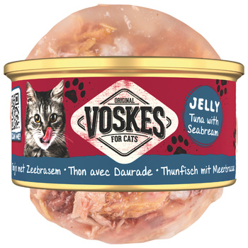 MOKRA KARMA DLA KOTA VOSKES TUNA WITH SEABREAM TUŃCZYK DORADA 85g