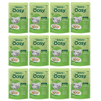MOKRA KARMA DLA KOTA OASY NATURY SOFT JELLY KURCZAK Z WARZYWAMI 12x70g