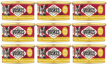 MOKRA KARMA DLA KOTA VOSKES TUNA YELLOWTAIL TUŃCZYK ŻÓŁTOGON 9x85g