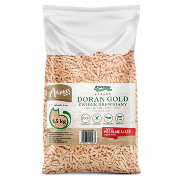 ŻWIREK ŚCIÓŁKA PELLET DREWNIANY NATURALNY DLA KOTA KRÓLIKA ŚWINKI 15kg