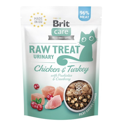 BRIT RAW TREAT URINARY PRZYSMAK KARMA DLA KOTA POSYPKA TOPPER 3x40g