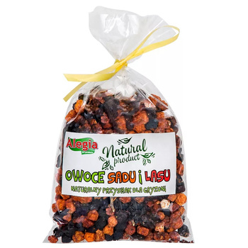 ALEGIA OWOCE SADU I LASU NATURALNY PRZYSMAK CHOMIKA GRYZONI KRÓLIKA 90g