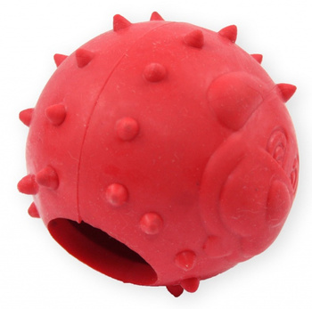 PET NOVA PIŁKA DLA PSA NA PRZYSMAKI CZERWONA 6,5cm