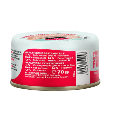 LUCKY LOU EXTRAFOOD KARMA DLA KOTA PRZYSMAK TUŃCZYK W GALARETCE 70g