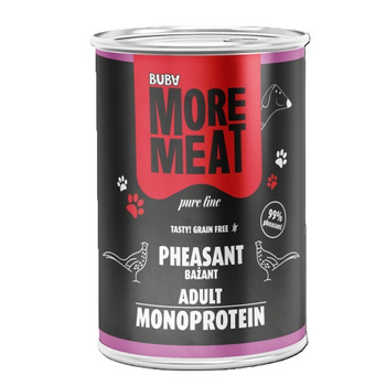 BUBA MORE MEAT MONO PURE MOKRA KARMA W PUSZCE DLA PSA BAŻANT 400g