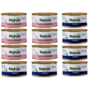 KARMA MOKRA W PUSZCE DLA PSA NATURALNA NATUA MIX SMAKÓW W GALARETCE 12x150g