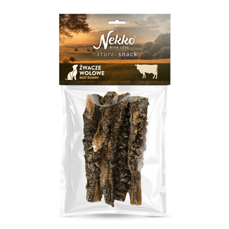 NEKKO NATURAL SNACK PRZYSMAK GRYZAK DLA PSA ŻWACZE WOŁOWE 100g