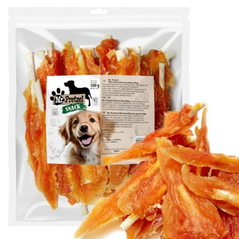 MR PRETZEL PRZYSMAK DLA PSA MIĘSNY FILET Z KURCZAKA NA PATYKU 500g