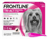 FRONTLINE TRI-ACT XS FIPRONIL PERMETRYNA KROPLE NA PCHŁY KLESZCZE DLA PSÓW 2-5kg PIPETKI 3x0,5ml