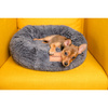 LEGOWISKO POSŁANIE KOJEC DLA MAŁEGO ŚREDNIEGO PSA KOTA SHAGGY OKRĄGŁE M GRAFIT 45cm