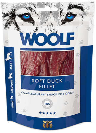 WOOLF PRZYSMAK DLA PSA SOFT DUCK JERKY FILLET MIĘKKI FILET Z KACZKI 100g