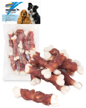 HILTON KOSTKI Z WAPNIEM I MIĘSEM Z KACZKI PRZYSMAK DLA PSA 10 sztuk