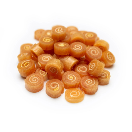 MR PRETZEL PRZYSMAK DLA PSA MIĘSNY SUSHI ROLLS TRESERKI Z KURCZAKA 500g