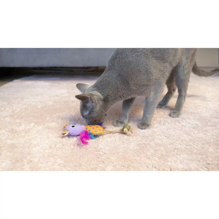 COMFY HAVE A PET LILIICAT ZABAWKA DLA KOTA PLUSZOWA Z KOCIMIĘTKĄ I MATATABI 15x17x9cm