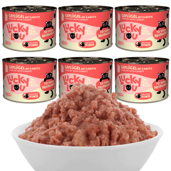 LUCKY LOU LIFESTAGE KITTEN MOKRA KARMA DLA KOCIĄT DRÓB 6x200g
