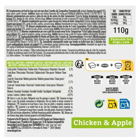 PRZYSMAK DLA PSA JOGURT DO MROŻENIA LODY KURCZAK I JABŁKA YOW UP! CHICKEN APPLE 110g