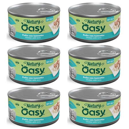  MOKRA KARMA DLA PSA OASY NATURY SOFT JELLY KURCZAK Z TUŃCZYKIEM 6x150g