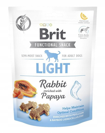 BRIT FUNCTIONAL SNACK LIGHT TRESERKI PRZYSMAK DLA PSA KRÓLIK 10x150g