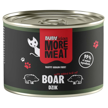 BUBA MORE MEAT MONO PURE KARMA MOKRA DLA KOTA DZIK 185g