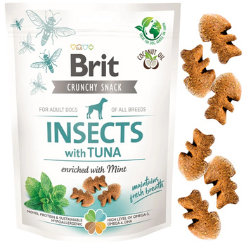 BRIT CARE DOG CRUNCHY CRACKER INSECT & TUNA PRZYSMAK DLA PSA 200g