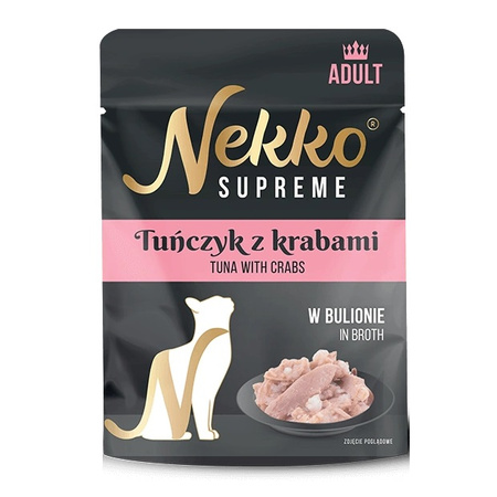 NEKKO SUPREME MOKRA KARMA W SASZETCE DLA KOTA MIX SMAKÓW 12x70g