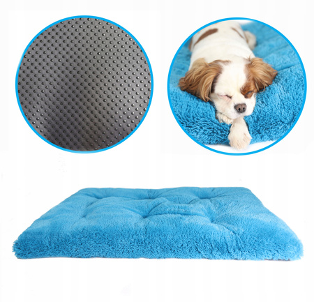 LEGOWISKO SHAGGY SPANIE DLA PSA XXL 115x75cm TURKUSOWE