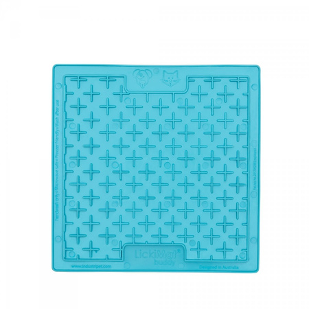 MATA TACKA DO LIZANIA DLA PSA KOTA ANTYSTRESOWA SPOWALNIAJĄCA JEDZENIE LICKIMAT CLASSIC BUDDY TURKUSOWA 20x20cm
