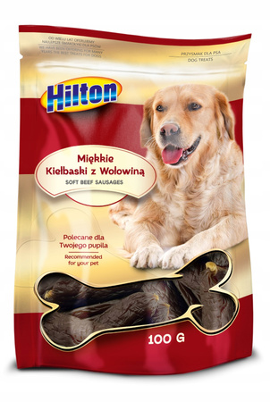 HILTON PRZYSMAK DLA PSA SMAKOŁYK MIĘKKIE KIEŁBASKI KACZKA WOŁOWINA KURCZAK 3x100g