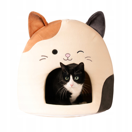 SQUISHMALLOWS SUPER MIĘKKI DOMEK LEGOWISKO DLA PSÓW I KOTÓW, KOTEK CAM S 50x60cm